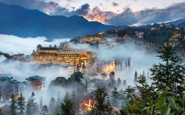 사파 계단식 논뷰