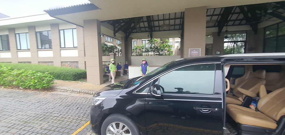 겨울 아침 번찌 골프장 전경