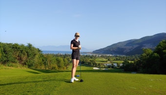 스피드보트와 코스 전경